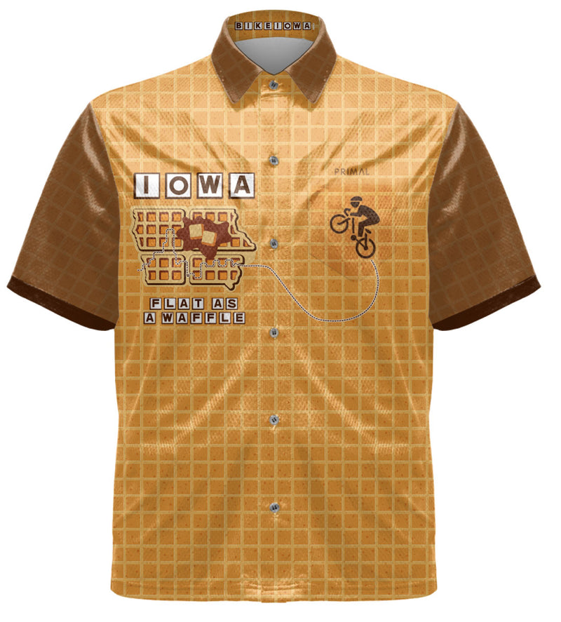 Load image into Gallery viewer, Iowa - Flat as a Waffle - Crew Shirt
