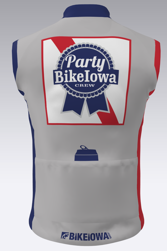 BIKEIOWA Party Crew - Men's Sleeveless Sport Cut Jersey [PRE-ORDER]