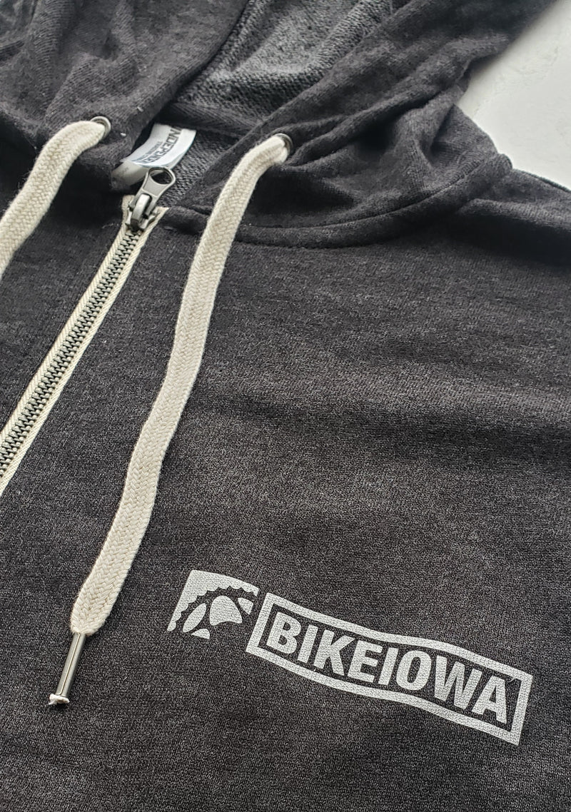 Load image into Gallery viewer, Charcoal Heather Zip Hoodie
