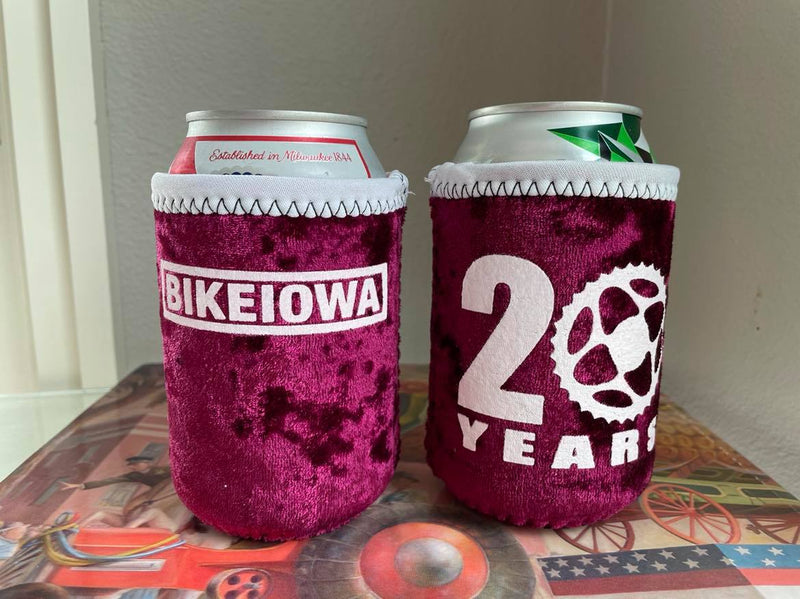 Load image into Gallery viewer, 20th Anniversary Crushed Red Velvet Coozie
