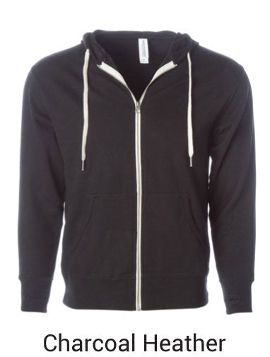 Load image into Gallery viewer, Charcoal Heather Zip Hoodie
