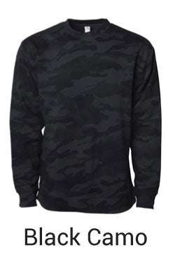 Black Camo Pullover Sweatshirt