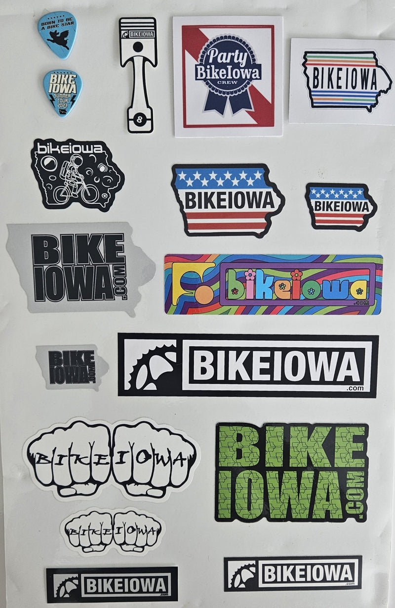 Load image into Gallery viewer, BIKEIOWA Stickers
