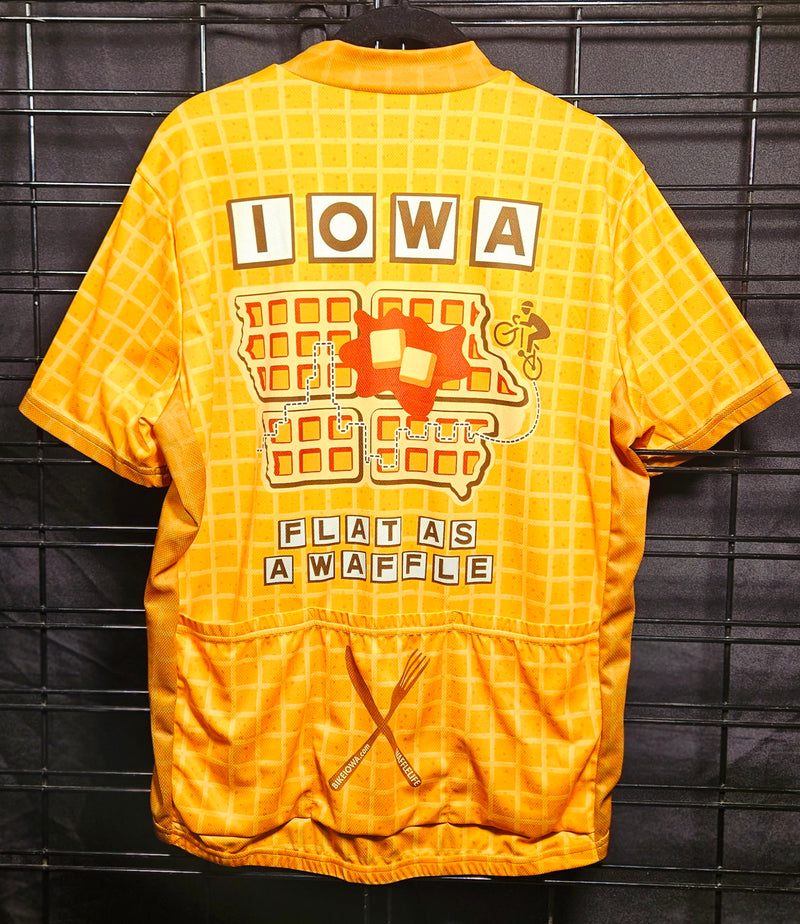 Load image into Gallery viewer, Iowa - Flat as a Waffle - Men&#39;s Jersey
