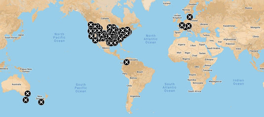 World reach heat-map