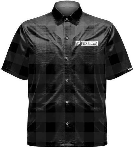 Black Plaid Crew Shirt - RE-ORDER