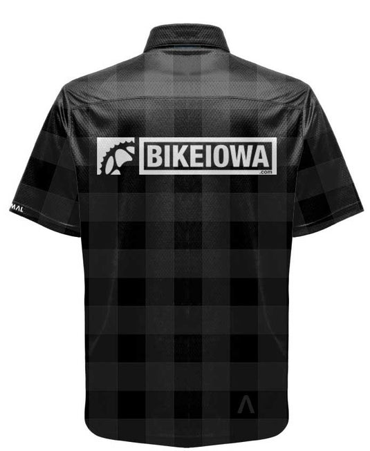 Black Plaid Crew Shirt - RE-ORDER