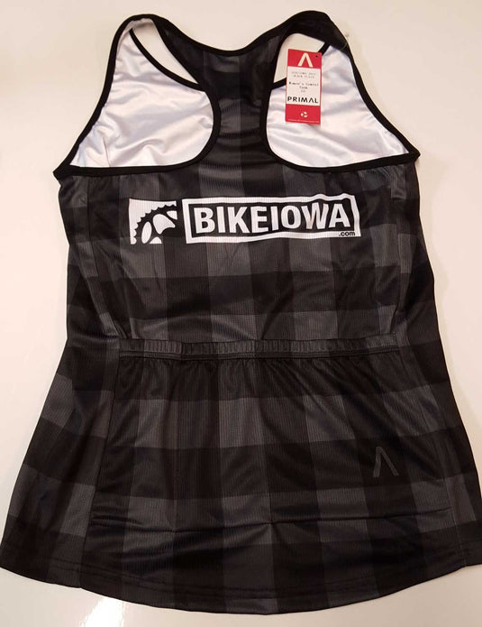 Black Plaid Women's Gemini Tank Top - RE-ORDER