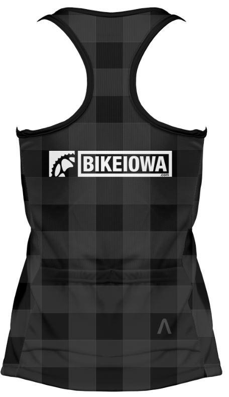 Load image into Gallery viewer, Black Plaid Women's Gemini Tank Top - RE-ORDER

