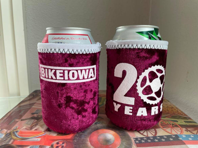 20th Anniversary Crushed Red Velvet Coozie