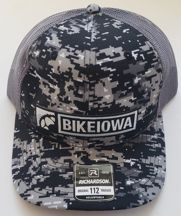 Trucker Cap - Snapback - Black Digital Camo - Rec. Logo