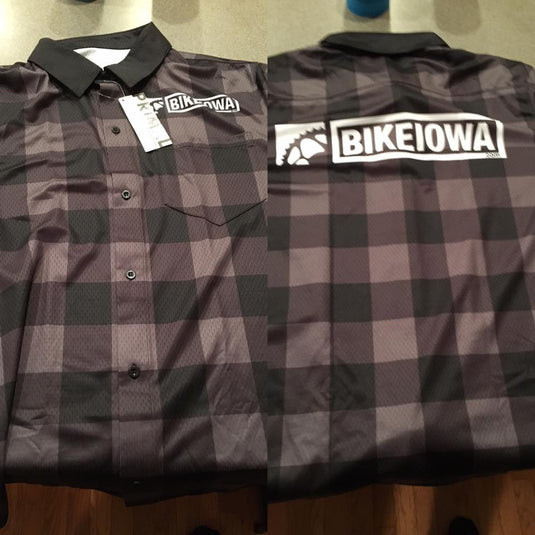 Black Plaid Crew Shirt - RE-ORDER